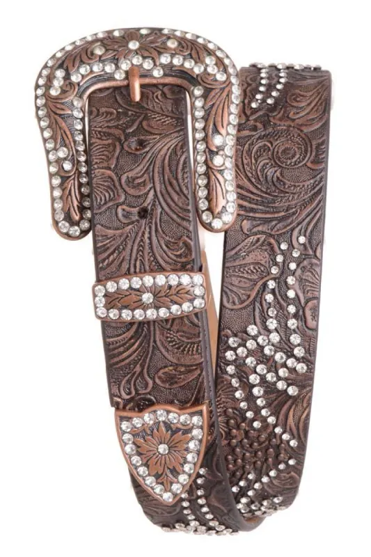 WOMENS METAL STUDDED RHINESTONE BELT sold by Bridle Path Tack Shop
