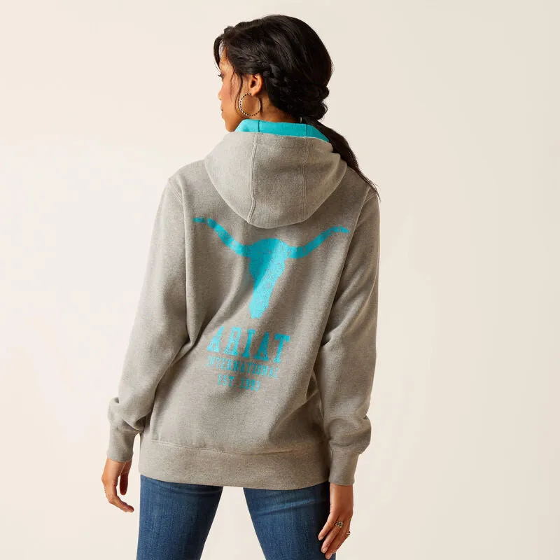 ARIAT WOMENS EQUIPMENT HOODIE sold by Bridle Path Tack Shop product image thumbnail 3