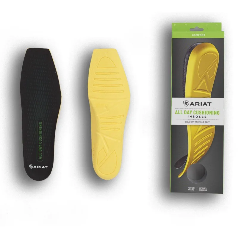 ARIAT MENS ALL DAY CUSHION INSOLE - WIDE SQUARE TOE sold by Bridle Path Tack Shop