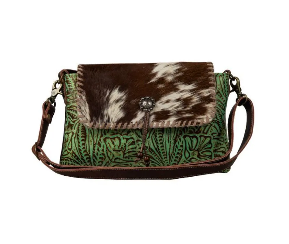 MYRA CANYONLANDS LEATHER & HAIRON BAG sold by Bridle Path Tack Shop