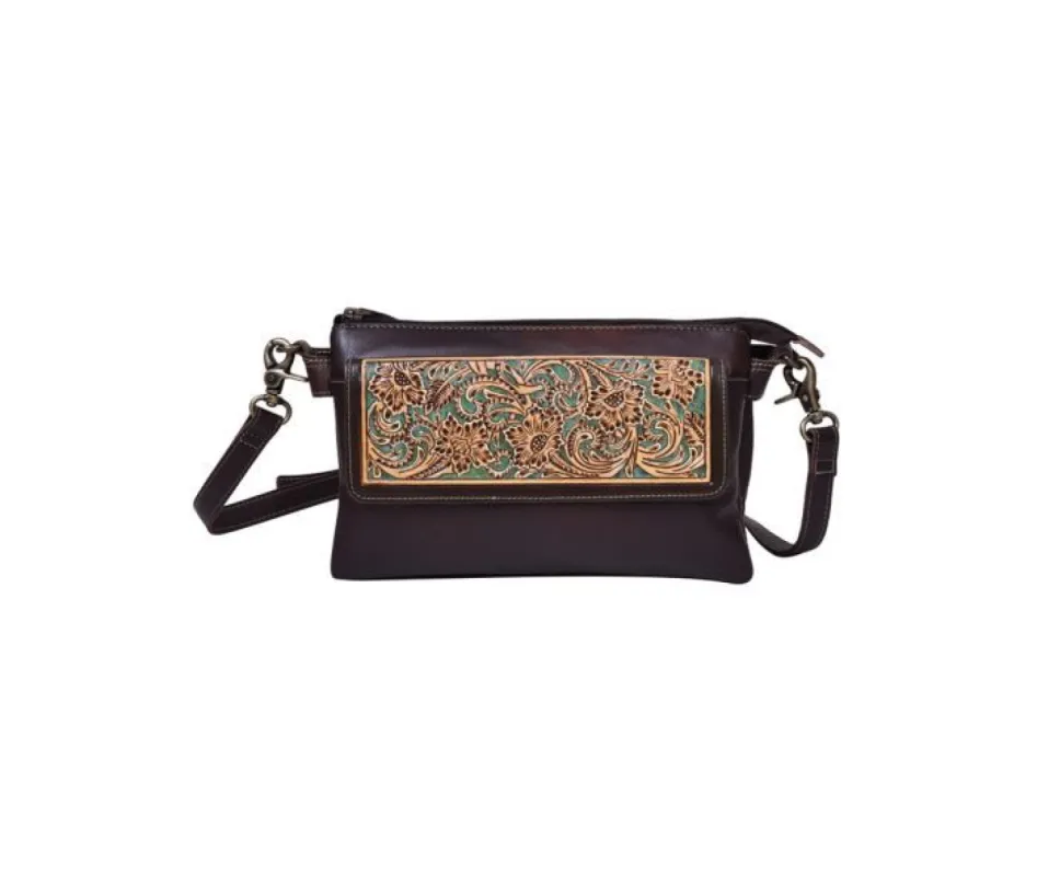 MYRA MAGNOLIA MORN HAND TOOLED BAG sold by Bridle Path Tack Shop