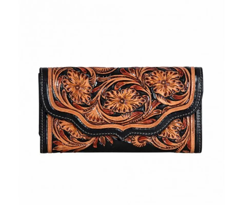 MYRA DORADO RANCH HAND TOOLED WALLET sold by Bridle Path Tack Shop