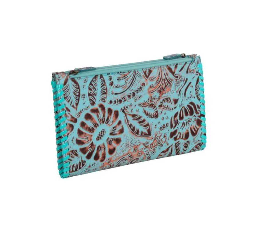 MYRA DELILAH CREEK HAND TOOLED STITCHED WALLET sold by Bridle Path Tack Shop