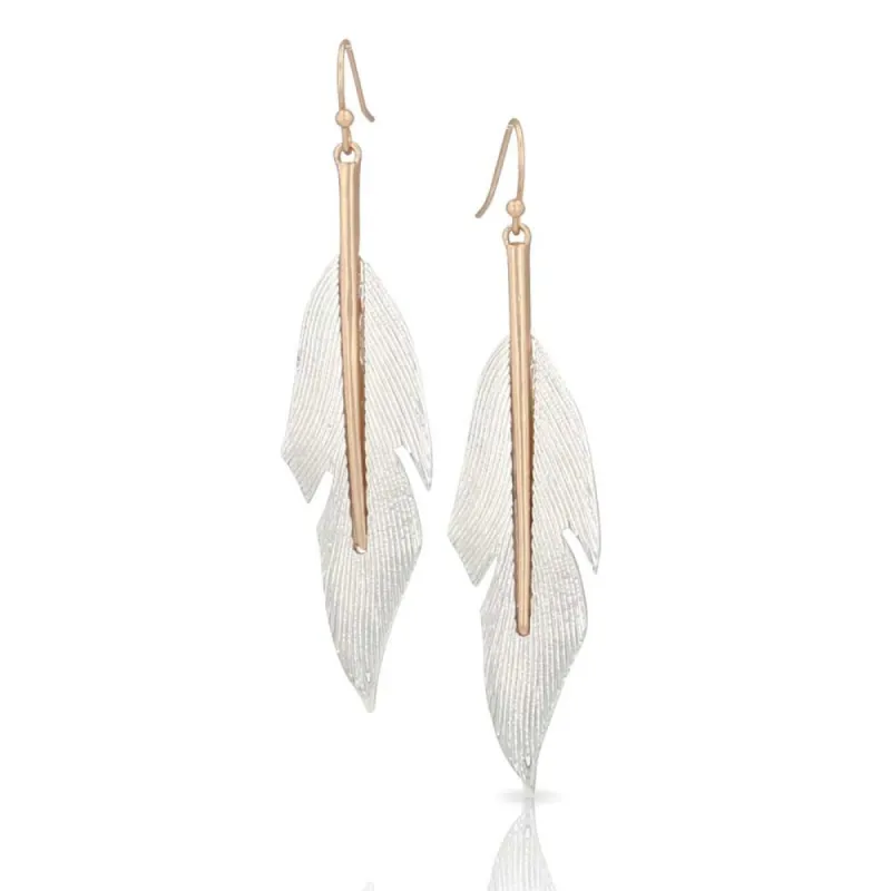 MONTANA ATTITUDES EARRINGS - FEATHERS DESCEND sold by Bridle Path Tack Shop