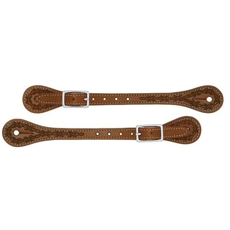 WEAVER LEATHER BARBED WIRE SPUR STRAPS sold by Bridle Path Tack Shop