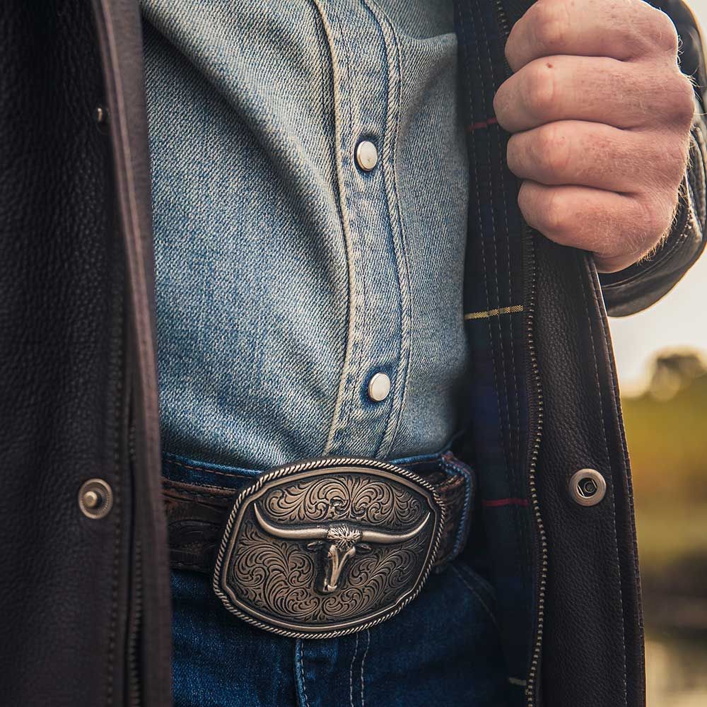 MONTANA ATTITUDE BUCKLE - LONGHORN SOUL sold by Bridle Path Tack Shop product image thumbnail 2