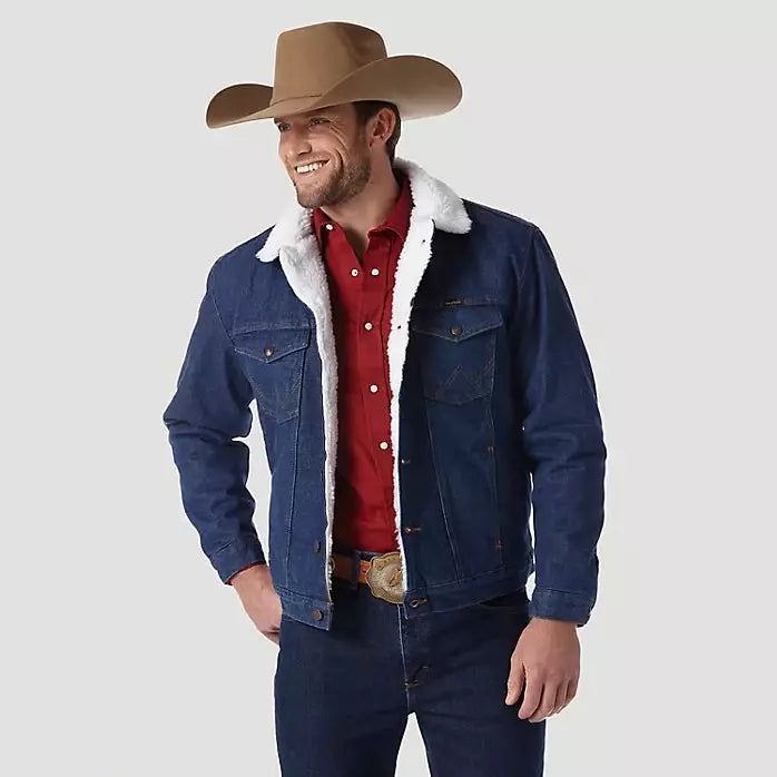 WRANGLER MENS SHERPA LINED DENIM JACKET sold by Bridle Path Tack Shop