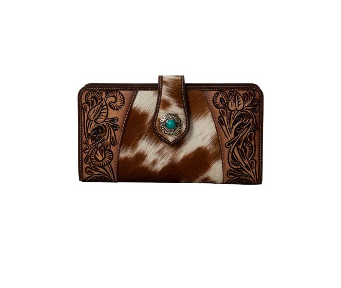 MYRA ROSCOE HAND TOOLED WALLET sold by Bridle Path Tack Shop