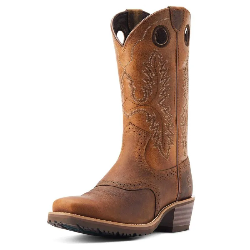 ARIAT MENS HYBRID ROUGHSTOCK SQUARE TOE WESTERN BOOT sold by Bridle Path Tack Shop