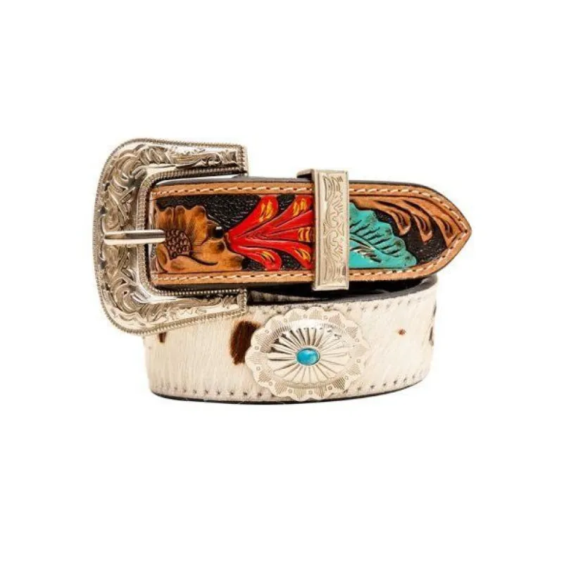 MYRA CUMMERBAND HAND TOOLED CONCHO BELT sold by Bridle Path Tack Shop