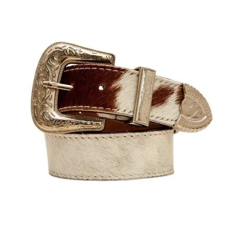 MYRA WHOOP HAIRON LEATHER BELT sold by Bridle Path Tack Shop