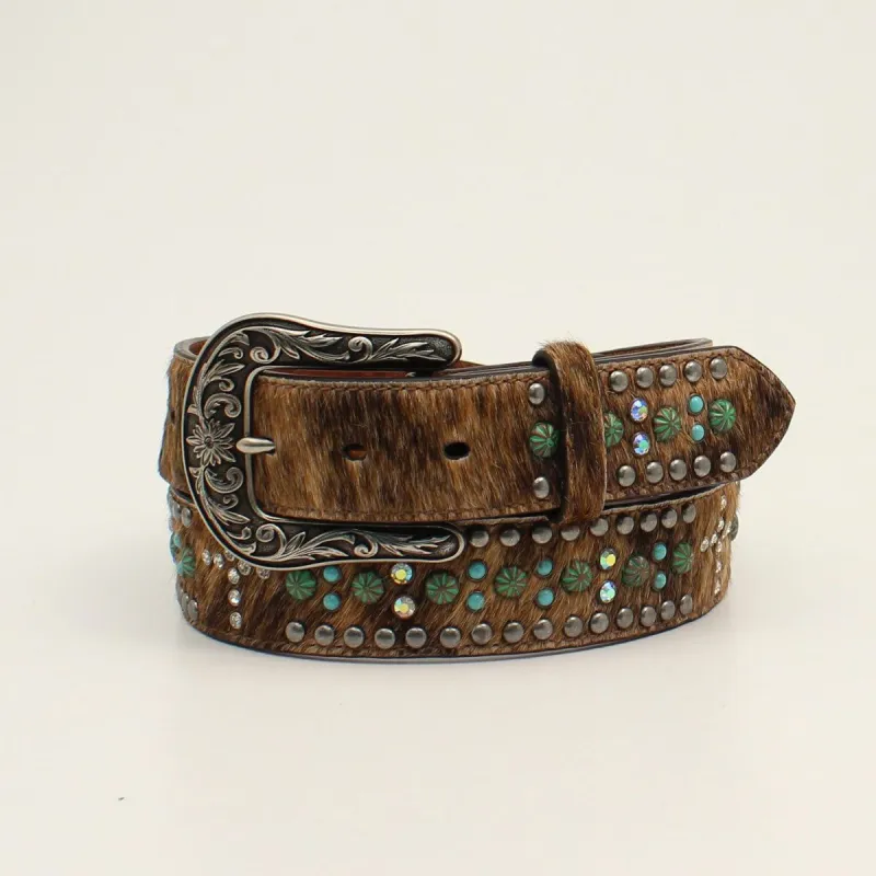 NOCONA WOMENS CALF HAIR STONE CROSS BELT sold by Bridle Path Tack Shop