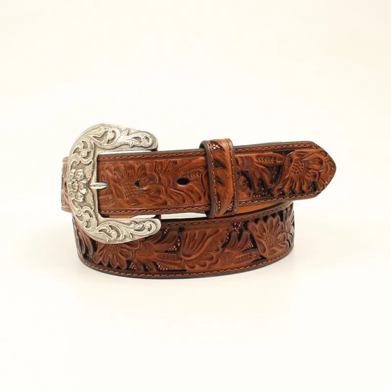 NOCONA WOMENS HAND TOOLED BELT sold by Bridle Path Tack Shop