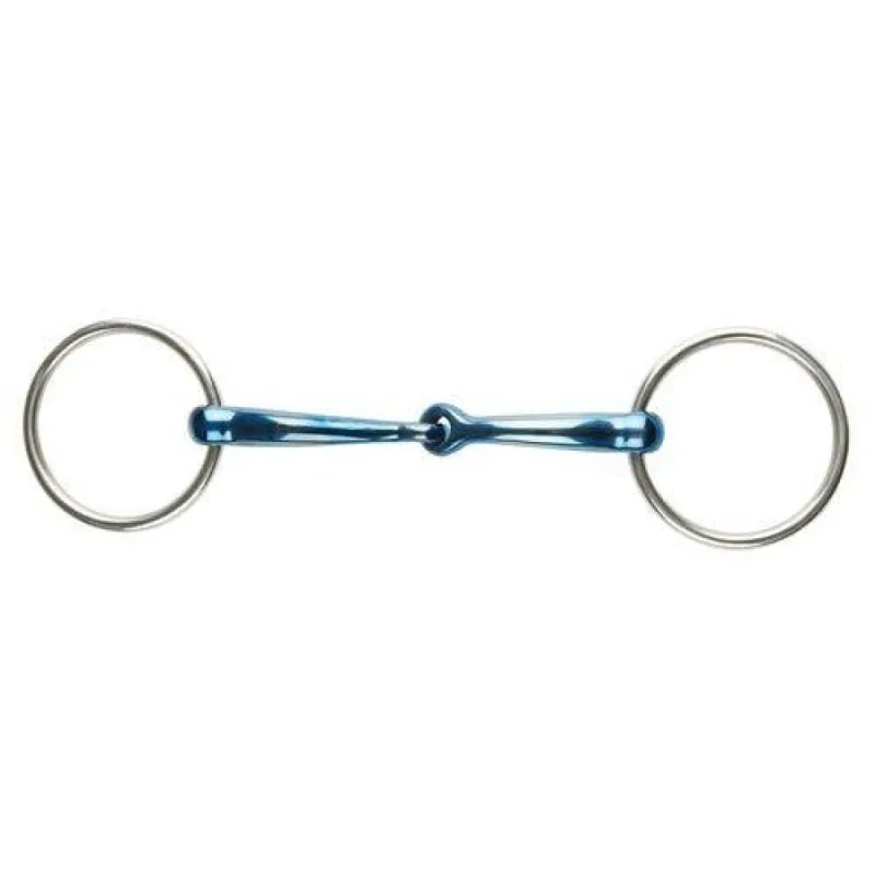 KORSTEEL BLUE STEEL LOOSE RING SNAFFLE BIT made by Bridle Path Tack Shop