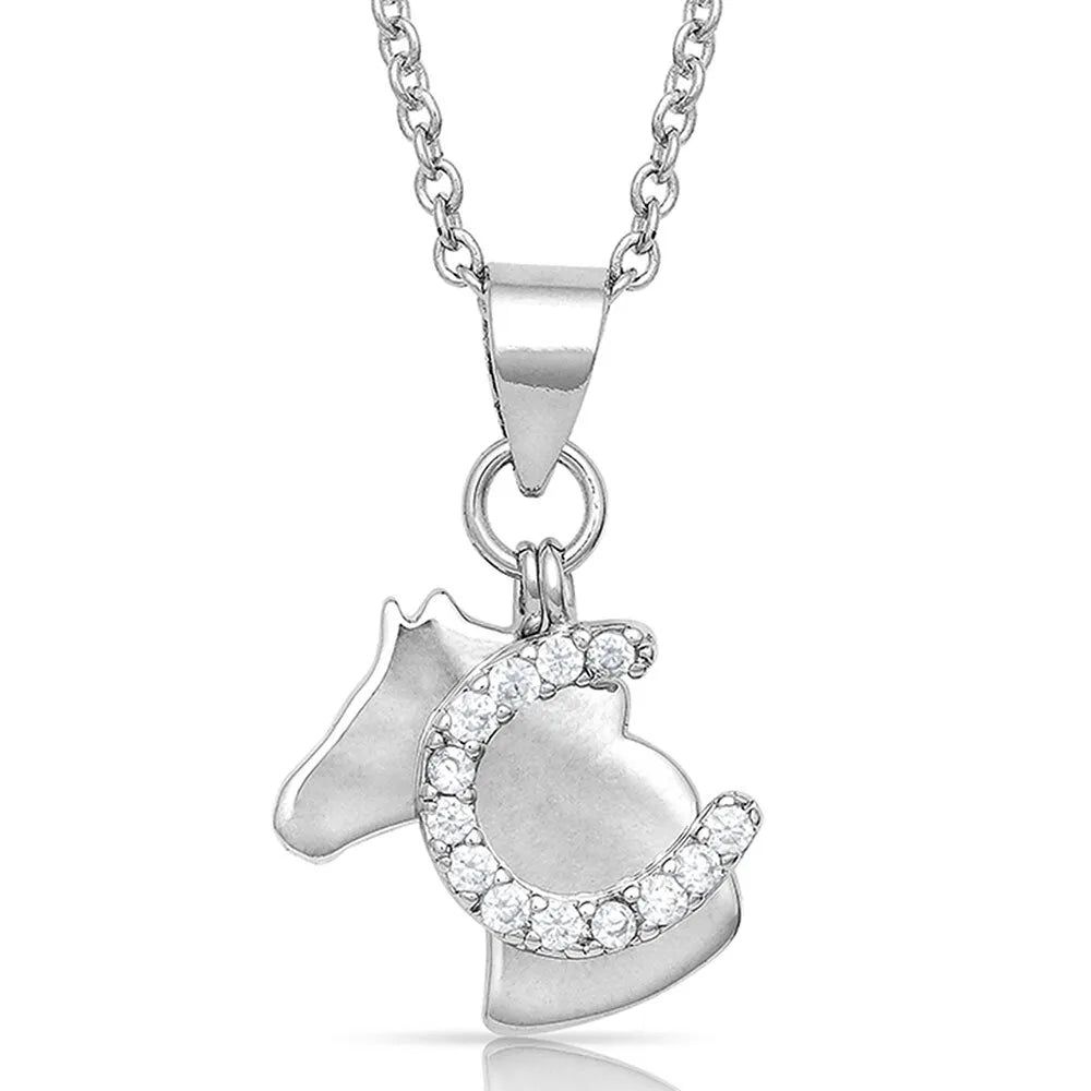 MONTANTA SILVERSMITHS HORSING AROUND CHARM NECKLACE sold by Bridle Path Tack Shop