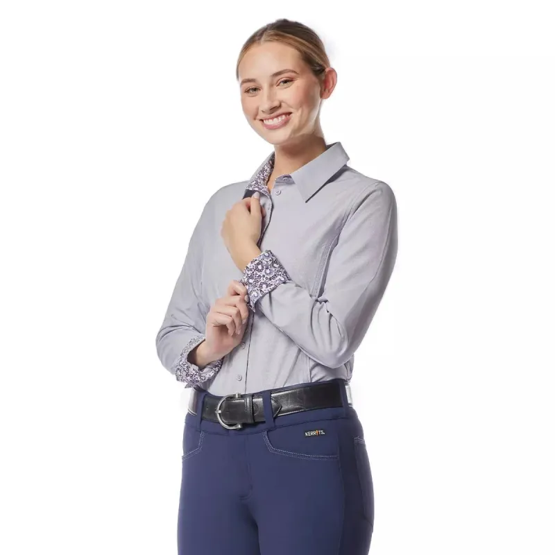 KERRITS EQUITATE BUTTON UP SHIRT sold by Bridle Path Tack Shop