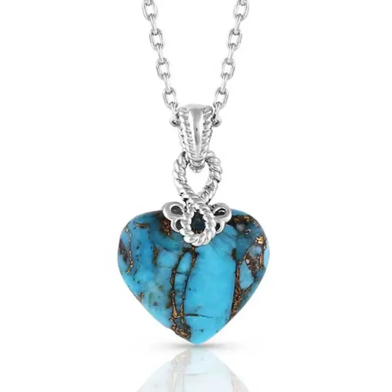 MONTANA SILVERSMITHS UNTAMABLE HEART OF STONE NECKLACE sold by Bridle Path Tack Shop