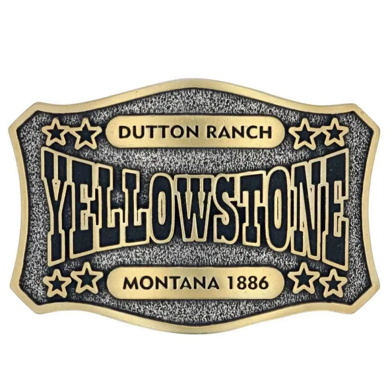 MONTANA SILVERSMITHS YELLOWSTONE STAR ATTITUDE BELT BUCKLE sold by Bridle Path Tack Shop