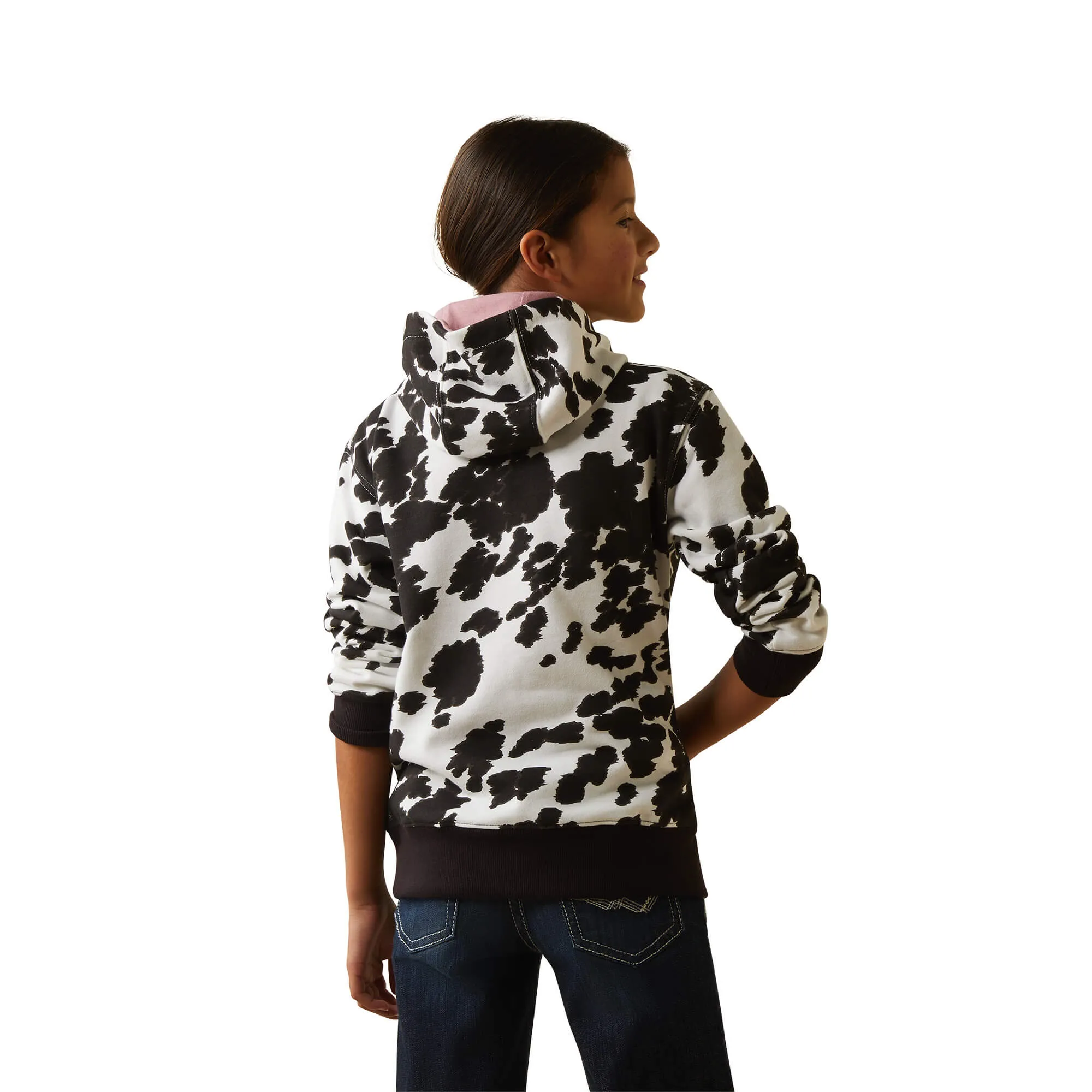 ARIAT GIRLS COWHIDE HOODIE sold by Bridle Path Tack Shop product image thumbnail 3
