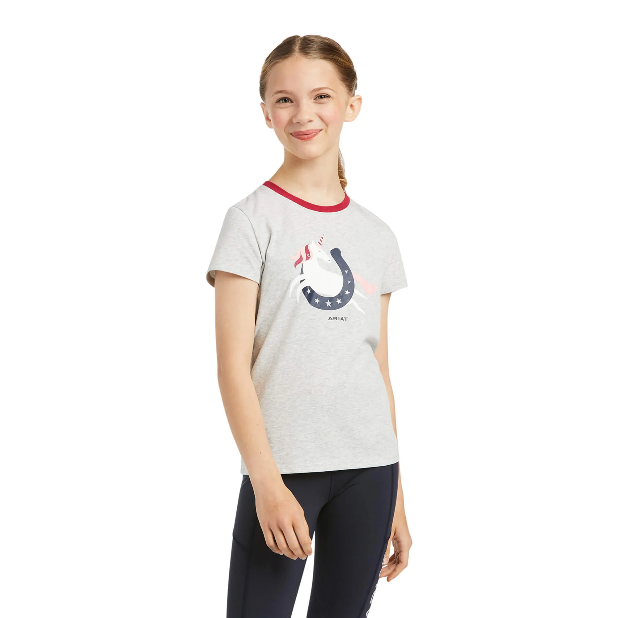 ARIAT GIRLS UNICORN MOON TEE SHIRT sold by Bridle Path Tack Shop