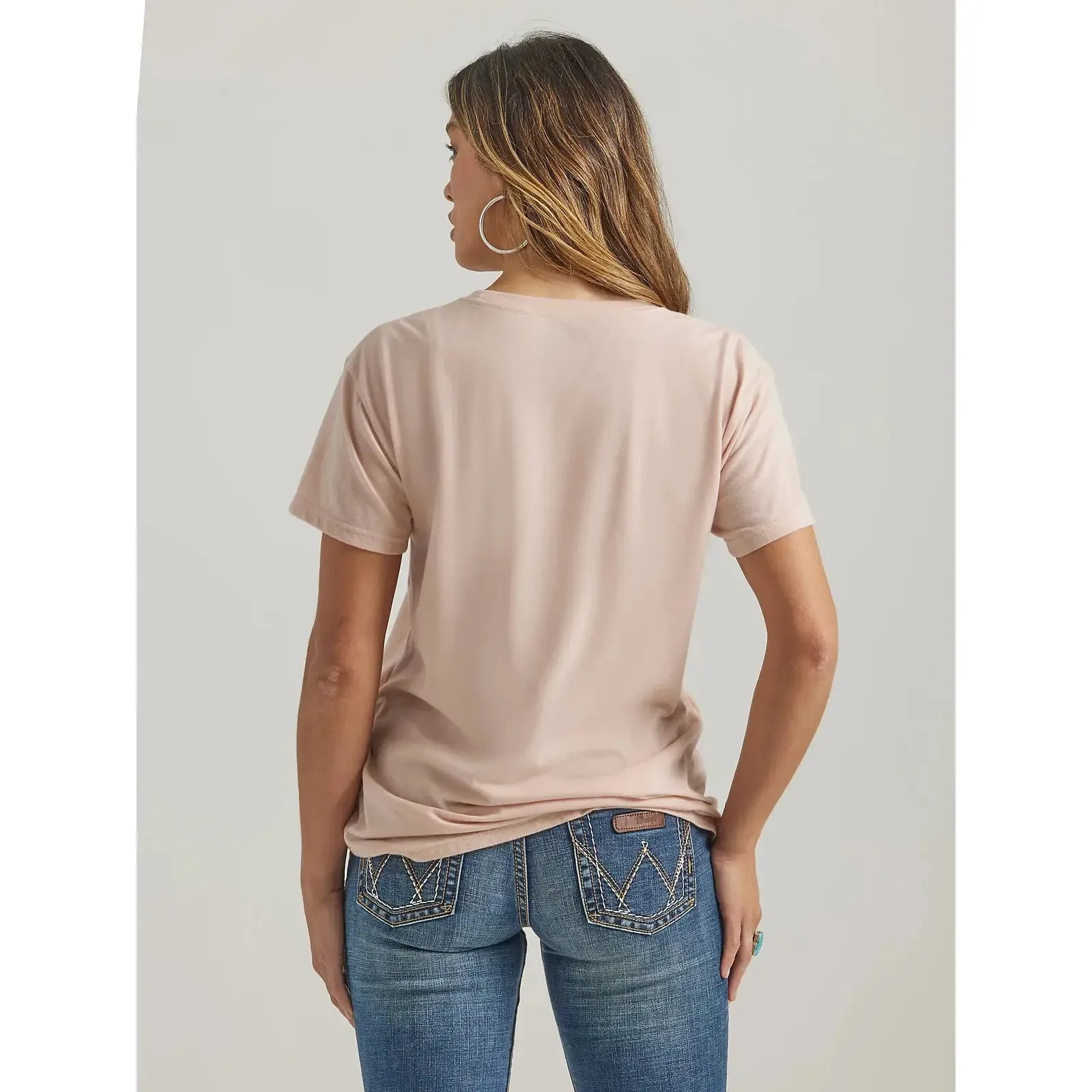 WRANGLER WOMENS YELLOWSTONE BUNKHOUSE BOYFRIEND TEE SHIRT sold by Bridle Path Tack Shop product image thumbnail 3