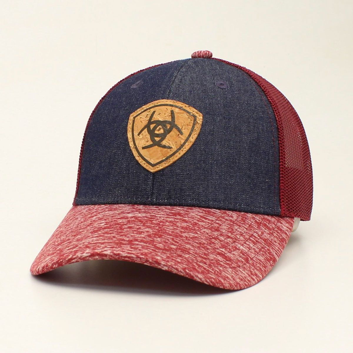 ARIAT WOMENS SNAPBACK CORK PATCH DENIM BALL CAP sold by Bridle Path Tack Shop
