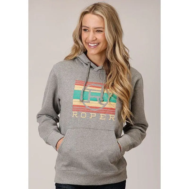 ROPER WOMENS HOODIE - GREY sold by Bridle Path Tack Shop