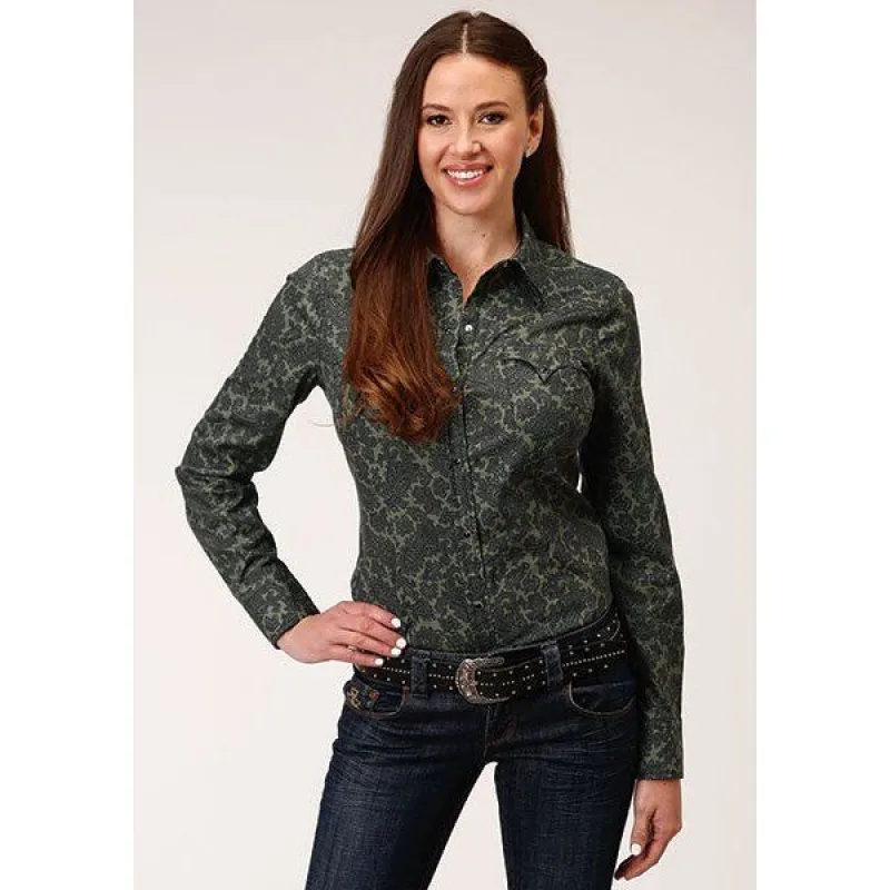 ROPER WOMENS PAISLEY SHIRT sold by Bridle Path Tack Shop