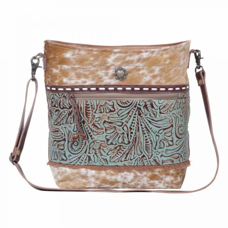 MYRA PERIDOT CANVAS & HAIRON BAG sold by Bridle Path Tack Shop