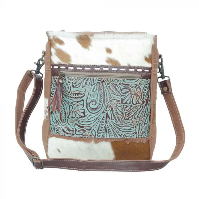 MYRA LANTHE CANVAS AND HAIRON BAG made by Bridle Path Tack Shop