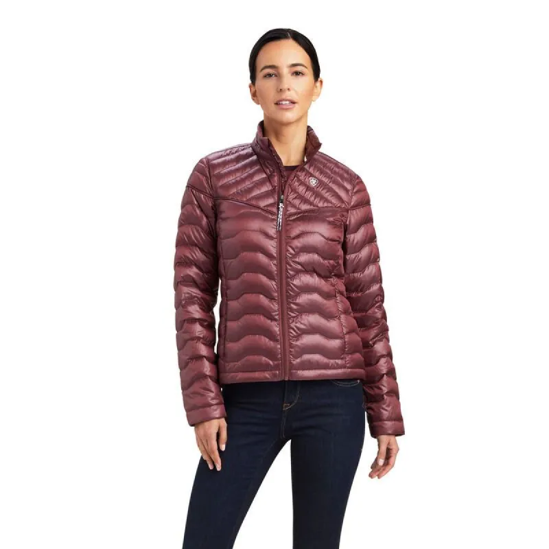 ARIAT WOMENS IDEAL DOWN JACKET - IR WILD GINGER sold by Bridle Path Tack Shop