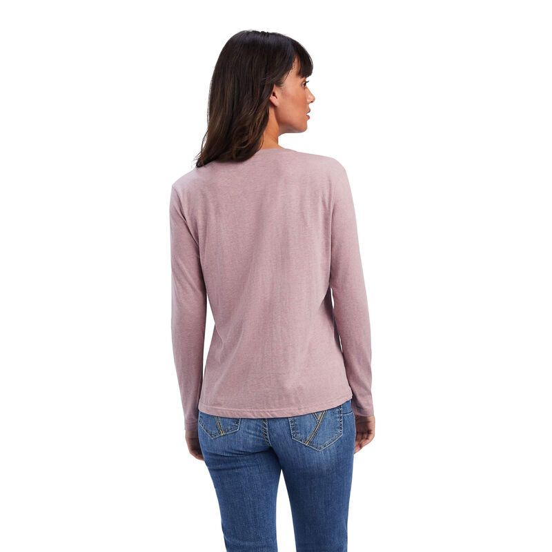 ARIAT WOMENS CHEST LOGO LONG SLEEVE TEE sold by Bridle Path Tack Shop product image thumbnail 2