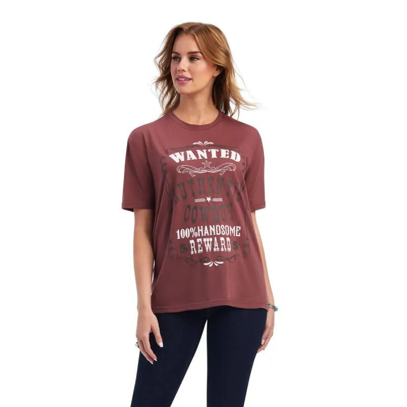 ARIAT WOMENS WANTED TEE sold by Bridle Path Tack Shop