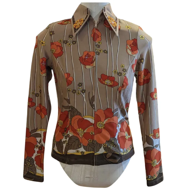 HOBBY HORSE TUNIC - POPPY CARAMEL - Womens SMALL sold by Bridle Path Tack Shop