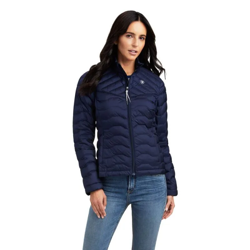 ARIAT WOMENS IDEAL DOWN JACKET - NAVY sold by Bridle Path Tack Shop