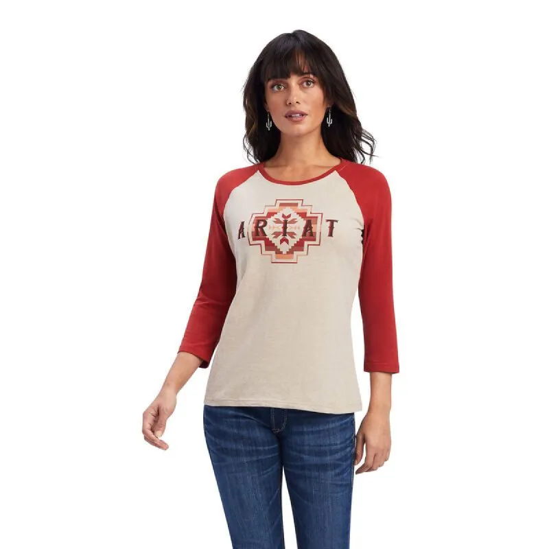 ARIAT WOMENS REAL RAINBOW CLASSIC SHIRT - OATMEAL sold by Bridle Path Tack Shop