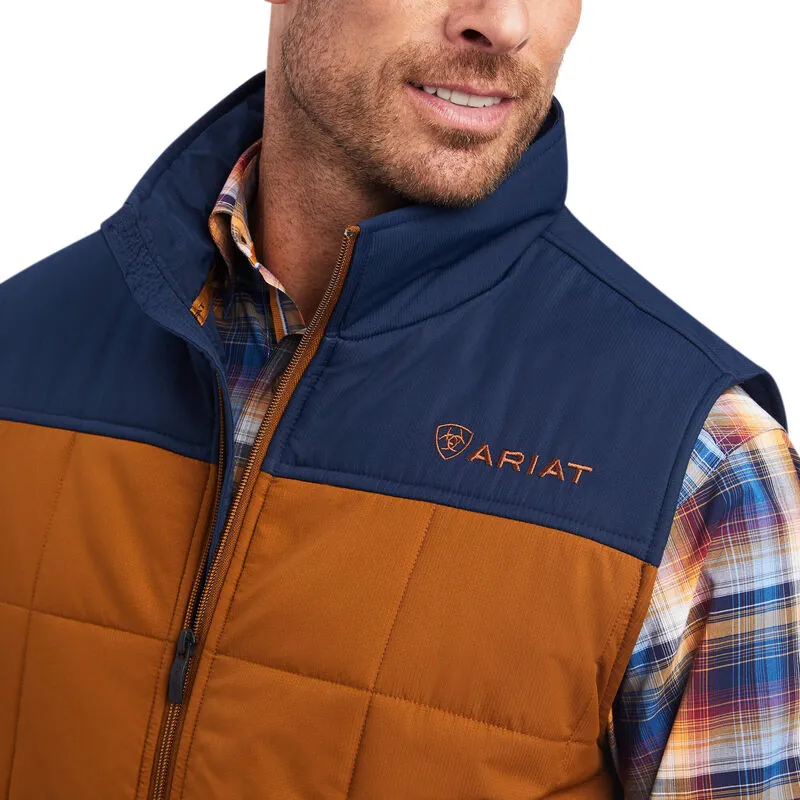 ARIAT CRIUS INSULATED VEST - CHESTNUT/NAVY sold by Bridle Path Tack Shop product image thumbnail 3