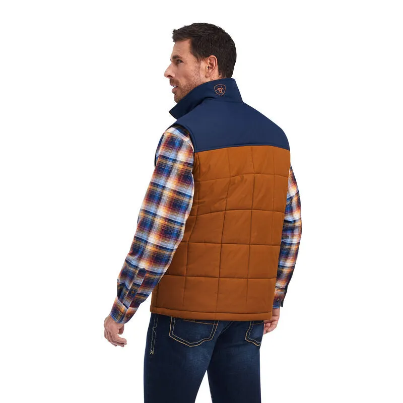 ARIAT CRIUS INSULATED VEST - CHESTNUT/NAVY sold by Bridle Path Tack Shop product image thumbnail 2