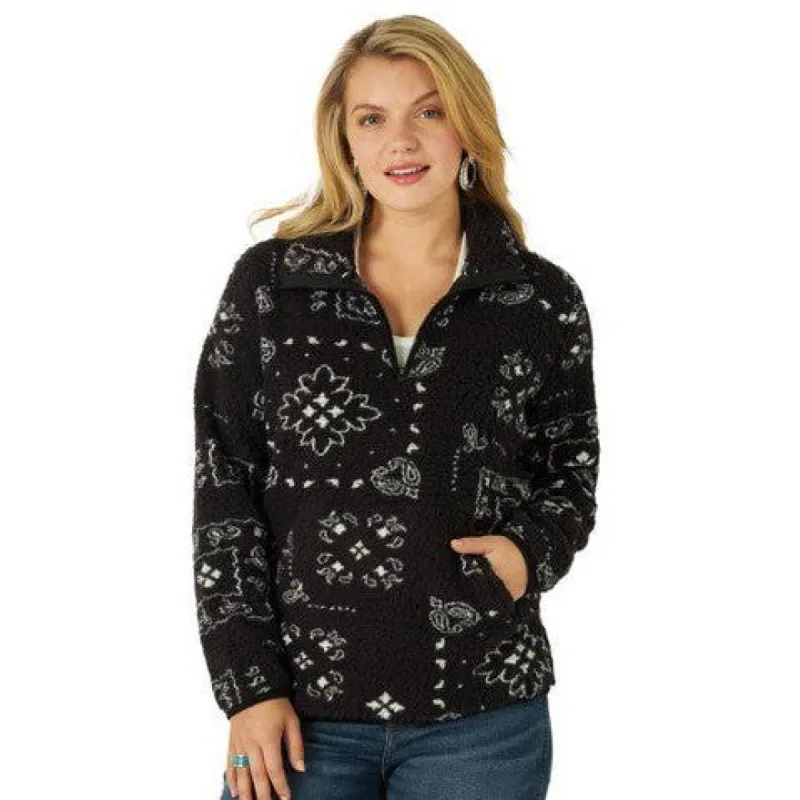 WRANGLER WOMENS RETRO SHERPA PULL OVER sold by Bridle Path Tack Shop