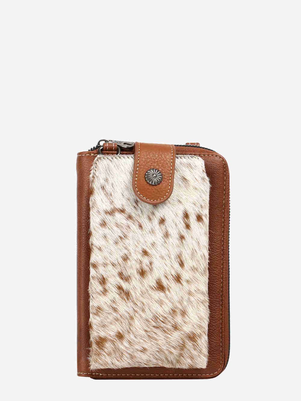 MONTANA WEST HAIR ON COWHIDE PHONE CASE CROSSBODY BAG sold by Bridle Path Tack Shop product image thumbnail 4