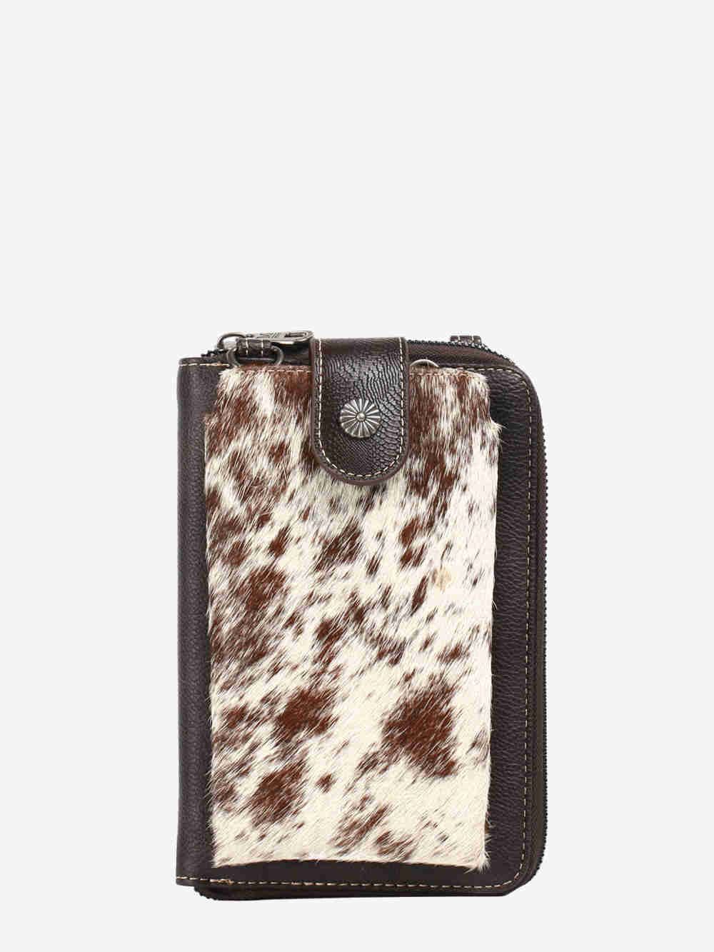 MONTANA WEST HAIR ON COWHIDE PHONE CASE CROSSBODY BAG sold by Bridle Path Tack Shop product image thumbnail 2