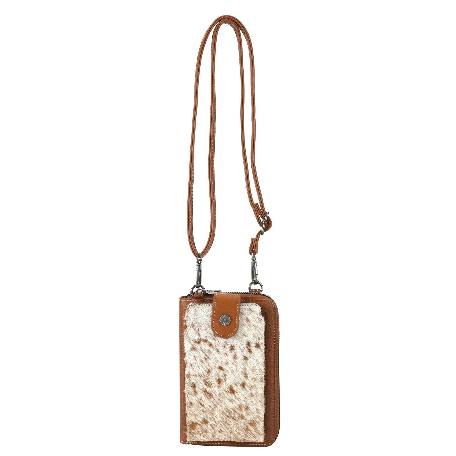MONTANA WEST HAIR ON COWHIDE PHONE CASE CROSSBODY BAG sold by Bridle Path Tack Shop product image thumbnail 3