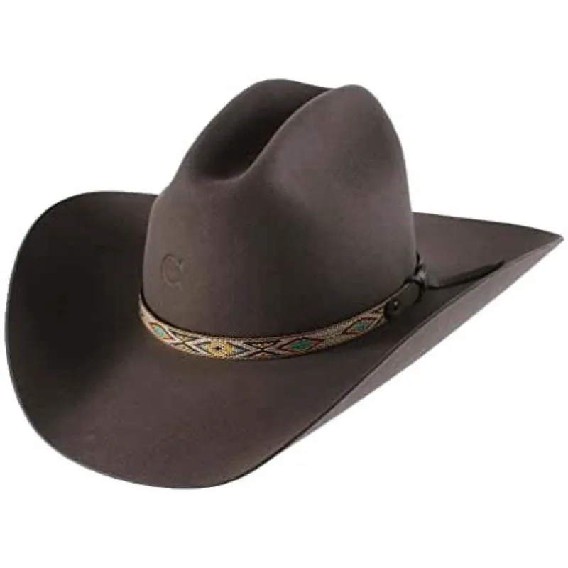 STETSON CHARLIE 1 HORSE RUN AWAY GREY COWBOY HAT - GRANITE GREY made by Stetson