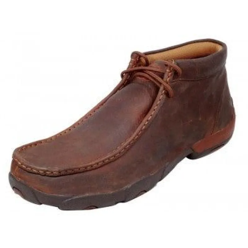 TWISTED X MENS DRIVING MOC - COPPER sold by Bridle Path Tack Shop
