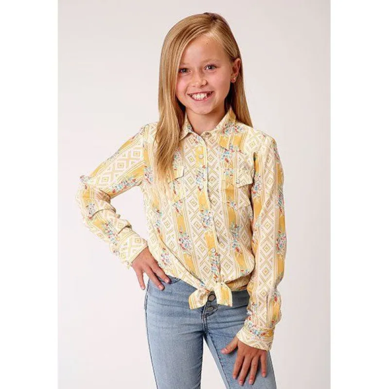 ROPER GIRLS WALLPAPER PRINT SHIRT sold by Bridle Path Tack Shop
