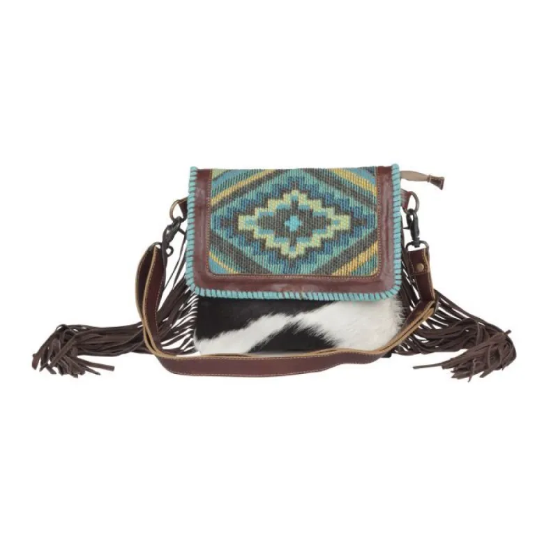 MYRA WILD WEST BOHO LEATHER & HAIR ON BAG sold by Bridle Path Tack Shop