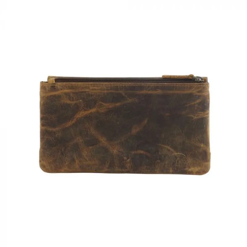 MYRA OAK FIRE LEATHER WALLET sold by Bridle Path Tack Shop