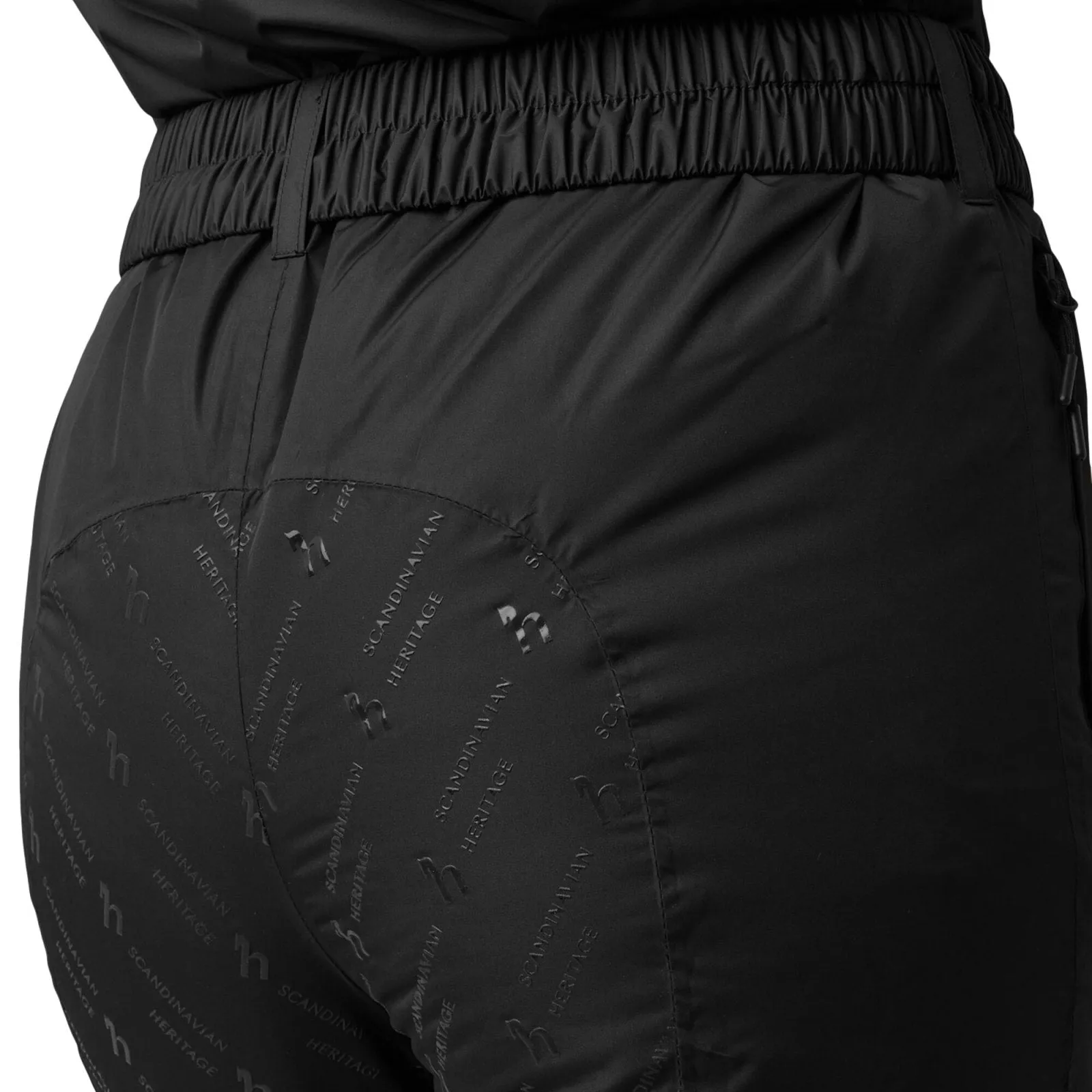 HORZE ANNICA WATERPROOF PADDED RIDING FULL GRIP OVERALL - BLACK sold by Bridle Path Tack Shop product image thumbnail 2