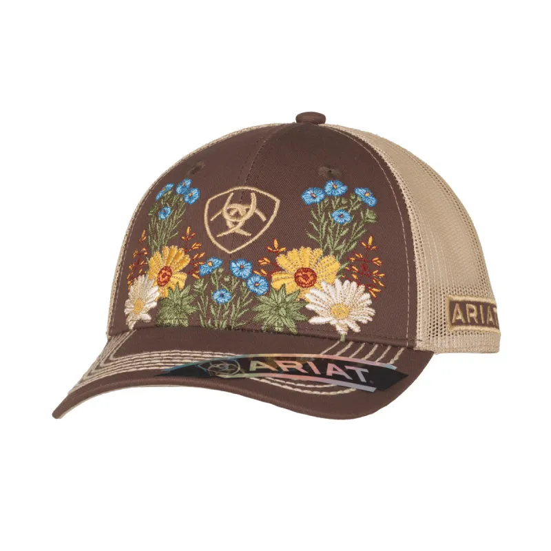ARIAT WOMENS VINTAGE FLOWERS BALL CAP sold by Bridle Path Tack Shop