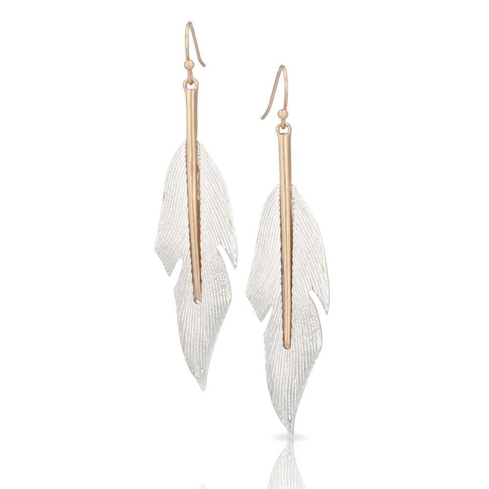 MONTANA ATTITUDES EARRINGS - FEATHERS DESCEND sold by Bridle Path Tack Shop